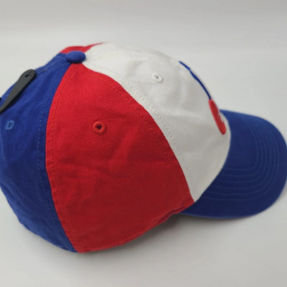 Montreal Expos Hat Fitted M 47 Brand Franchise White Blue Red MLB Pinwheel Men